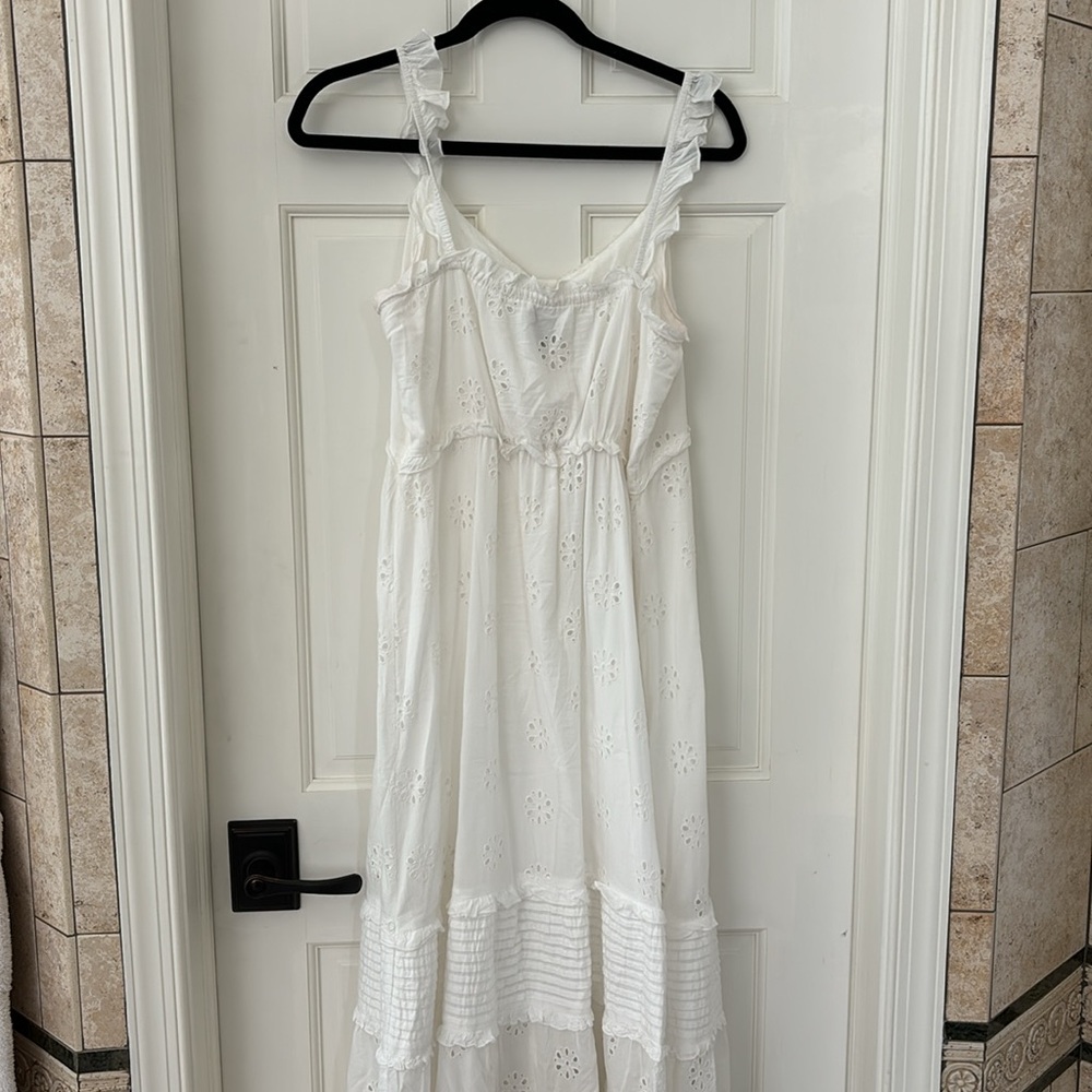 gap midi eyelet dress